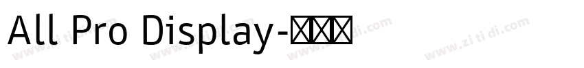 All Pro Display字体转换
